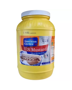 Yellow Mustard Sauce 4 X  Plastic Jar (1 gallon)