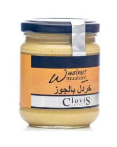 Walnut Mustard 12 X  Glass Jar 