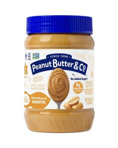 Old Fashioned Smooth Operator Peanut Butter 12 X  Plastic Jar 