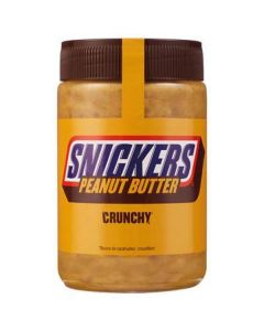 Snickers Peanut Butter Crunchy Spread 6 X  Glass Jar 