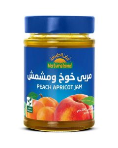 Organic Peach Apricot Jam 6 X  Glass Jar 