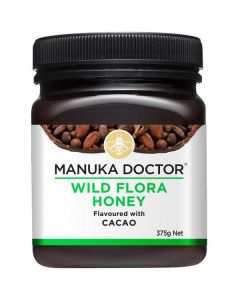 Wild Flora Honey Flavored with Cacao 6 X  Glass Jar 