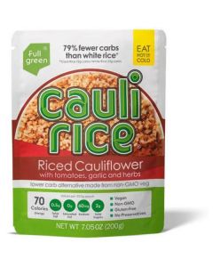 Cauli Rice Cauliflower Rice With Tomato, Garlic & Herbs 8 X  Pouch 