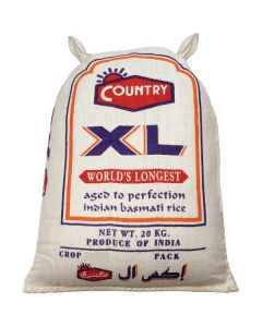 World's Longest XL Basmati Rice 2 X  Linen Bag 