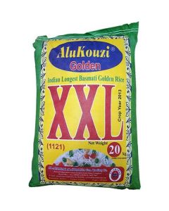 XXL Indian Longest Basmati Golden Rice 2 X  Linen Bag 