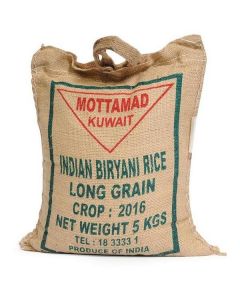 Long Grain Biryani Rice 8 X  Linen Bag 