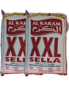 XXL Sella Longest Grain Basmati Rice 2 X  Linen Bag 