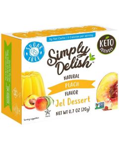 Sugar-Free Jel Dessert with Natural Peach Flavor 6 X  Piece 