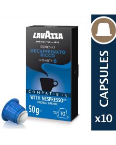 Decaffeinated Ricco Espresso Capsules 100 X  Piece 