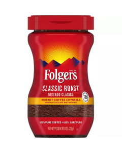 Crystals Classic Roast Instant Coffee 6 X  Glass Jar 