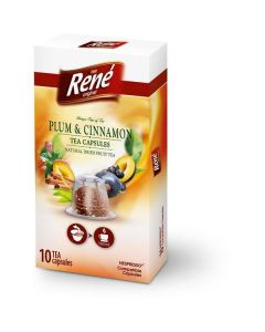 Plum & Cinnamon Tea Capsules 100 X  Tea Bag 