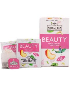 Beauty + Aloe Vera - Peach, Carob and Rose Petals 120 X  Tea Bag 