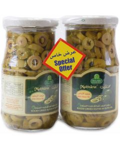 Sliced Green Olives in Olive Oil 12 X  Glass Jar 