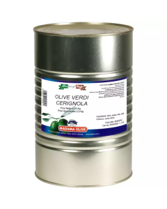 Green Cerignola Whole Olives - Puglia 2 X  Tin 