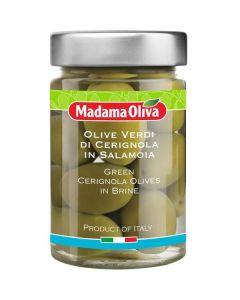 Green Cerignola Olives in Brine 12 X  Glass Jar 