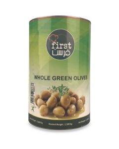 Whole Green Olives 4 X  Metal Can 