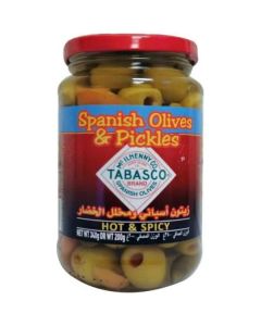 Spanish Olives & Pickles (Hot & Spicy) 12 X  Glass Jar 