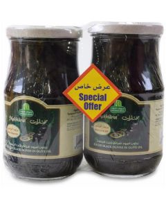 Sliced Black Olives in Olive Oil 12 X  Glass Jar 