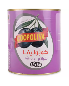 Black Sliced Olives 6 X  Metal Can 