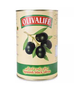 Canned Whole Black Olives 6 X  Metal Can 