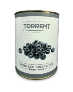 Sliced Black Olives 6 X  Tin 