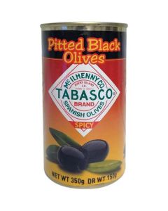 Pitted Black Olives Spicy 12 X  Metal Can 