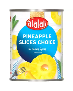 Canned Choice Pineapple Slices in Heavy Syrup 24 X  Metal Can 
