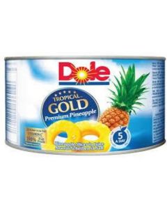 Canned Tropical Gold Pineapple Slices 24 X  Metal Can 