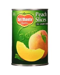 Canned Peach Slices in Light Syrup 24 X  Metal Can 