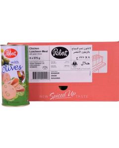 Chicken Luncheon Meat With Green Olives 8 X  Metal Can 