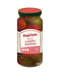 Mild Cherry Peppers 6 X  Glass Jar (473 ml)