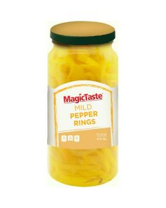 Mild Pepper Rings 6 X  Glass Jar (473 ml)