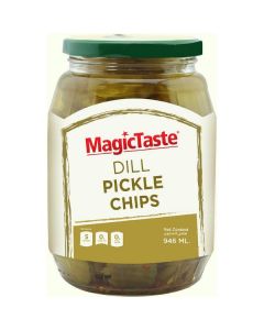 Dill Pickle Chips 6 X  Glass Jar (946 ml)