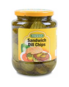 Sandwich Dill Chips 12 X  Glass Jar 