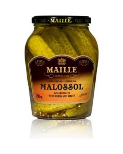 Malossol Gherkins Pickles 6 X  Glass Jar 