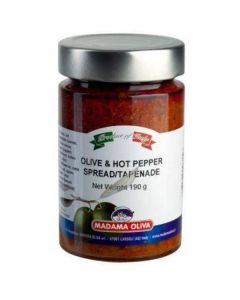 Olive & Hot Pepper Spread-Tapenade 11 X  Glass Jar 