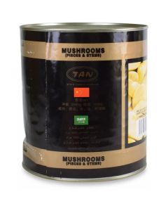 Canned Sliced Mushroom Pieces & Stems 6 X  Metal Can (3100 ml)