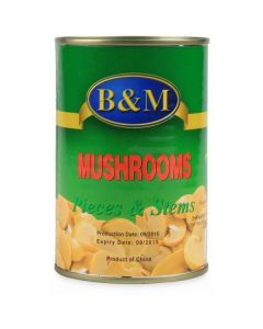 Canned Sliced Mushroom Pieces & Stems 24 X  Metal Can 