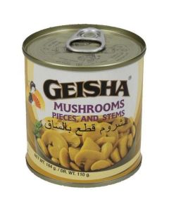 Canned Sliced Mushroom Pieces & Stems 24 X  Metal Can 