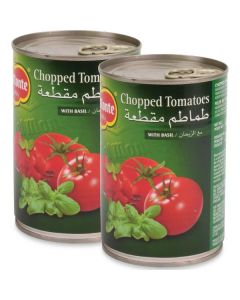 Chopped Tomatoes with Basil 24 X  Metal Can 