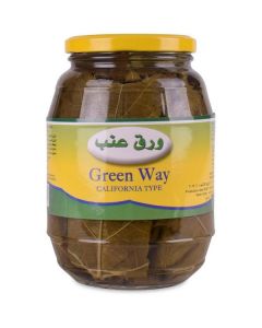 Grape Leaves 12 X  Glass Jar 