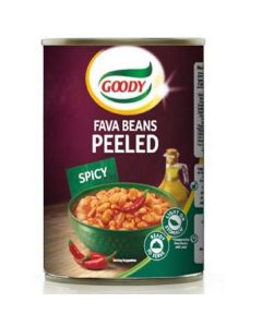 Canned Fava Beans Peeled Spicy 24 X  Metal Can 