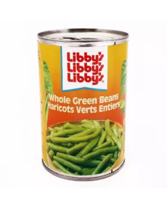 Canned Whole Green Beans 24 X  Metal Can 