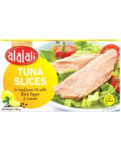 Tuna Slices in Sunflower Oil with Black Pepper & Lemon   