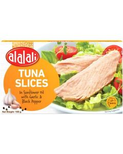 Tuna Slices in Sunflower Oil with Garlic & Pepper 24 X  Metal Can 