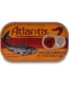 Canned Spiced Sardines In Vegetable Oil 50 X  Metal Can 