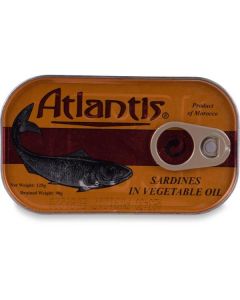 Canned Sardines In Vegetable Oil 50 X  Metal Can 