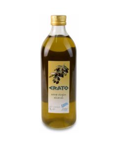 Extra Virgin Olive Oil Kalamata Erato 12 X  Glass Bottle (1 liter)