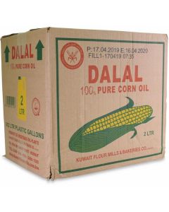 Dalal Pure Corn Oil 6 X  Plastic Bottle (2 liter)