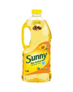 Sun Active Blended Vegetables Oil 6 X  Plastic Bottle (1.5 liter)